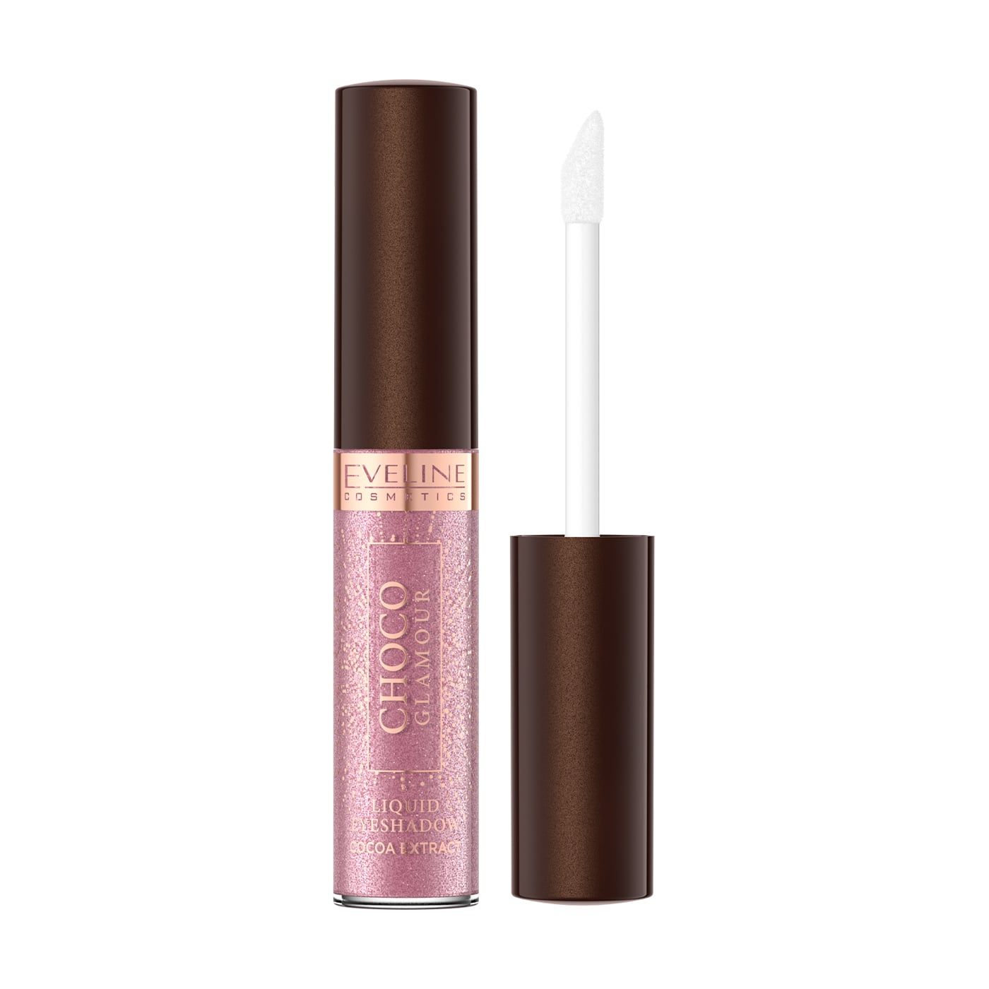 Рідкі тіні для повік Eveline Cosmetics Choco Glamour Liquid Eyeshadow тон 04, 6.5 мл